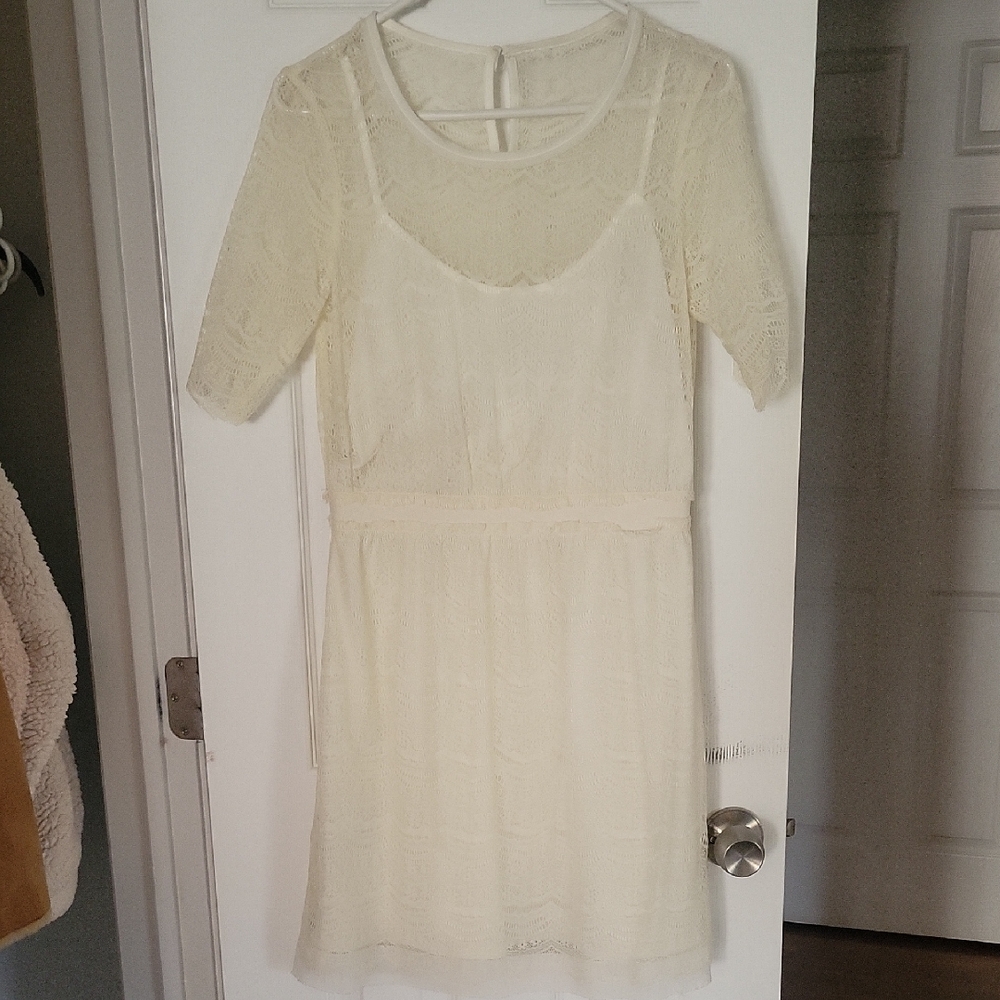 Max & Cleo Ivory Lace Dress